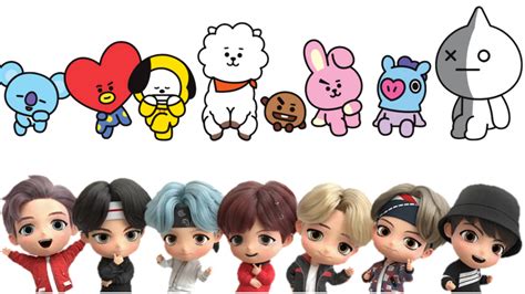 bts cartoon names